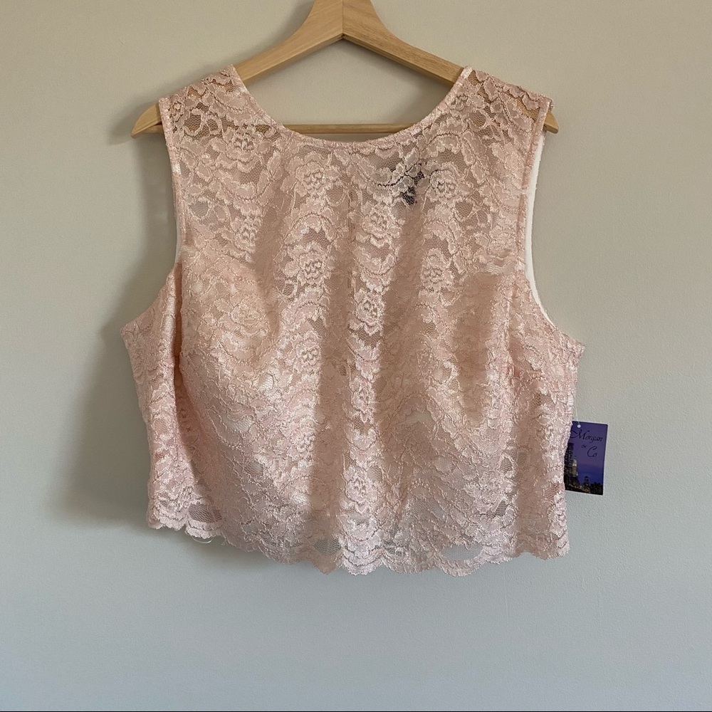 Morgan & Co Lace Crop Top